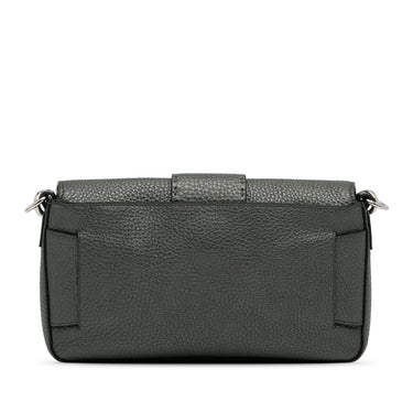 Gray Fendi Selleria Convertible Waist Bag Satchel - Designer Revival