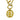 Gold Chanel Gold Plated Logo Round Pendant Necklace - Designer Revival