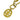 Gold Chanel Gold Plated Logo Round Pendant Necklace - Designer Revival