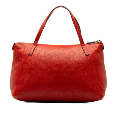 Red Gucci Leather Soho Handbag