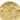 Gold Chanel CC Gold Plated Medallion Brooch