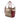 Beige Burberry Small Leather Trimmed Haymarket Check Coated Canvas Canterbury Tote