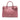 Pink Burberry Medium Leather and House Check Banner Satchel