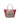Red Burberry Small Haymarket Check Coated Canvas and Calfskin Canterbury Tote