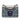 Gray Dior Mini Crackled Deerskin Diorama Flap Crossbody Bag