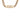 Gold Chanel CC Gold Plated Coco Rhinestones Double Chain Necklace