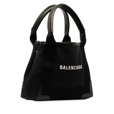 Black Balenciaga Logo Canvas Clutch - Atelier-lumieresShops Revival