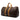 Brown Louis Vuitton Monogram Keepall 55 Travel Bag