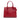 Red Prada Soft Calf Trimmed Saffiano Convertible Tote Satchel