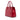 Red Prada Soft Calf Trimmed Saffiano Convertible Tote Satchel
