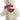 White Prada Faux Fur Teddy Bear Bag Charm and Key Holder - Designer Revival