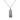 Silver Gucci Sterling Silver G Plate Pendant Necklace