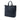 Blue Prada Vitello Daino Side Zip Open Convertible Tote Satchel