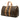 Brown Louis Vuitton Monogram Keepall 45 Travel Bag