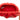 Red Bottega Veneta Lambskin Belt Chain Pouch