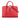 Red Saint Laurent Small Chevron Calfskin Monogram Cabas Satchel - Designer Revival