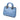 Blue Dior Mini Metallic Pebbled Calfskin Diorissimo Satchel