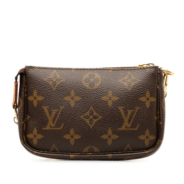 Brown Louis Vuitton Monogram Mini Pochette Accessoires Shoulder Bag - Designer Revival