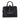 Black Saint Laurent Baby Leather Monogram Cabas Satchel