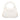 White Chanel Nano Aged Calfskin Kelly Shopper Bag Satchel