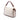 Beige Fendi Zucca Embroidered Canvas Baguette Satchel