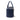 Blue Chanel Medium CC Calfskin and Tweed Drawstring Bucket Bag Satchel