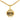 Gold Chanel Gold Plated CC Medallion Clover Pendant Necklace