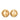 Gold Chanel CC Gold Plated Wheat Medallion Clip On Earrings