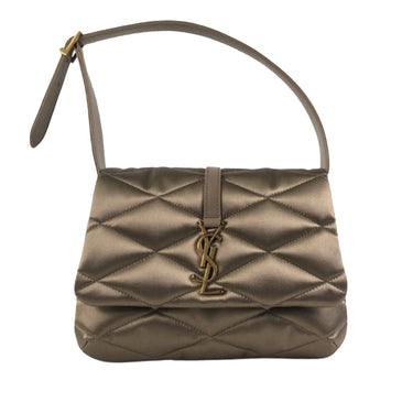 Brown Saint Laurent Quilted Satin Le 57 Shoulder Bag - Designer Revival