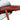 Red Hermès Milo Lambskin and Swift Grigri Rodeo Pegase Bag Charm PM Key Chain