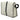 White Saint Laurent Leather Trimmed Canvas Messenger Bag