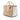 Beige Bicolor Glace Calf Twin Pocket Double Handle Satchel
