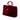 Red Chanel CC Quilted Velvet Top Handle Bag