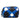Blue Chanel Printed Nylon Airlines Pouch