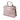 Pink Burberry Medium Leather and House Check Banner Satchel