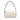 White Gucci Mini Leather Blondie Barrel Shoulder Bag - Designer Revival