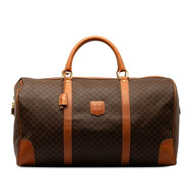 Brown Celine Macadam Travel Bag
