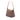Brown Fendi Zucchino Canvas Double Flap Mamma Shoulder Bag