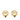 Gold Chanel CC Gold Plated Rhinestone Round Clip On Earrings