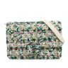 Green Chanel Tweed Beauty Lock Flap Bag - Designer Revival