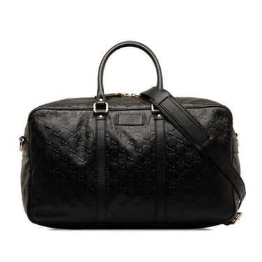 Black Gucci Guccissima Travel Bag - Designer Revival