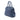 Blue Hermès Clemence Atlas 35 Handbag