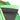 Green Fendi Zucca Embossed Leather Chain Midi Baguette Shoulder Bag - Designer Revival