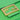 Green Fendi Zucca Embossed Leather Chain Midi Baguette Shoulder Bag - Designer Revival