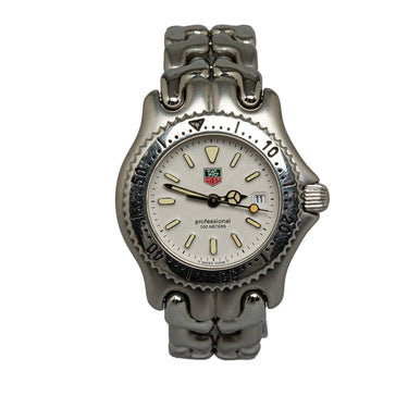 Silver Tag Heuer Quartz Stainless Steel Professional Watch