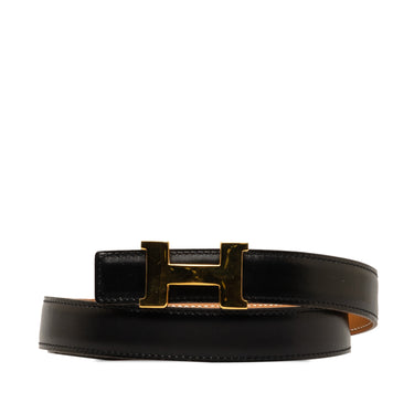 Black Hermes Constance Reversible Belt