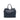 Blue Prada Vitello Daino Open Convertible Tote Satchel