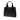 Black Saint Laurent Leather and Tribute Suede Top Handle Bag