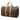 Brown Louis Vuitton Monogram Keepall 50 Travel Bag