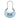 Blue Fendi Mini Leather Cookie Hobo